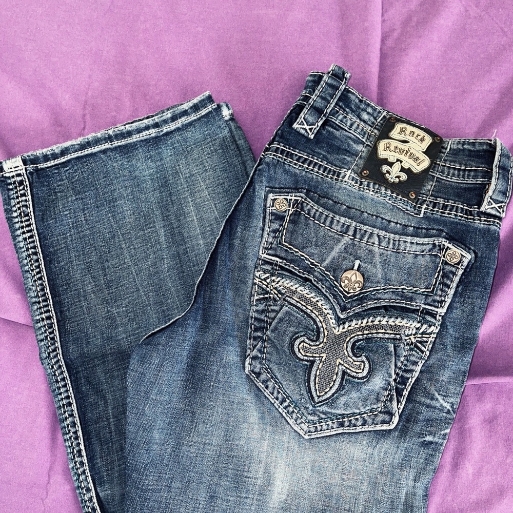 Rock Revival Slim Boot Jean in Color Milan